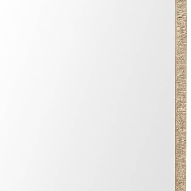 HomeRoots 42" Tan Framed Bathroom Vanity Mirror - 21.50 in. x 41.50 in. x 1.75 in.