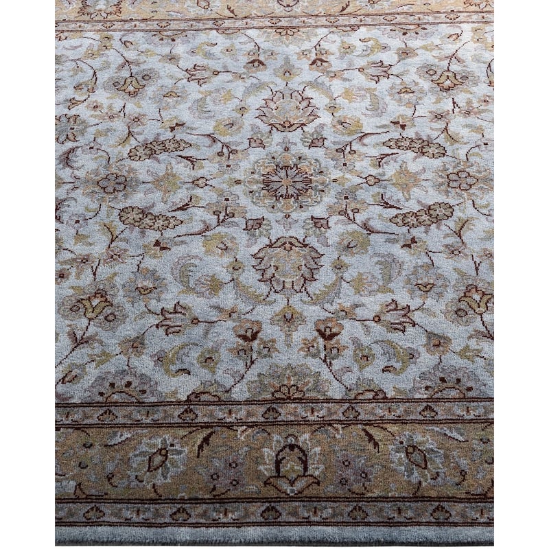 Contemporary Overdyed Wool Hand Knotted Area Rug - 3' 2" x 5' 3"