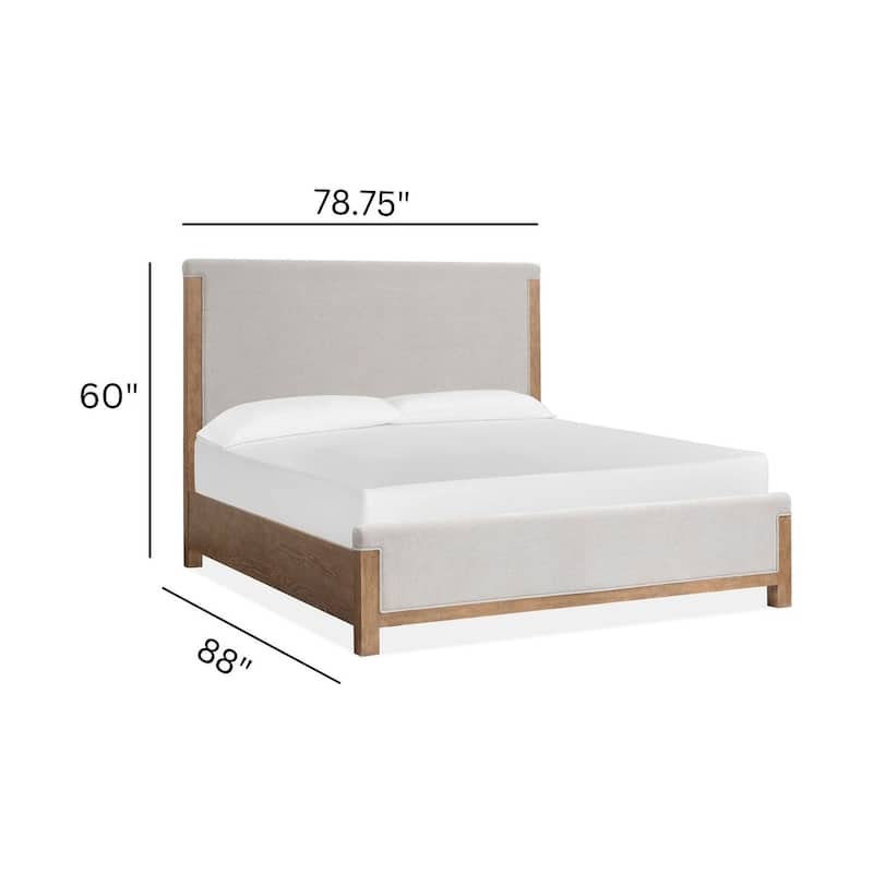 Magnussen Home Plum Creek Sierra Brown Upholstered Panel Bed