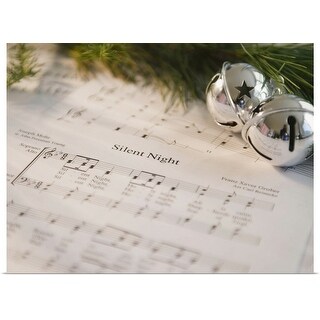 Shop Usa New Jersey Jersey City Christmas Baubles On Carol Music Sheet Poster Print On Sale Overstock 16377289