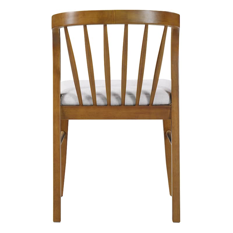 Christopher Knight Home - Alden Mid-Century Modern Wood Dining Chairs with Upholstered Seat & Windsor-Style Backrest, Set of 2