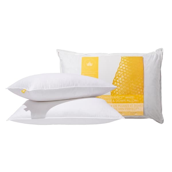 slide 1 of 1, Canadian Down & Feather Company Down Perfect White Feather & Down Pillow - 2 Pack
