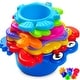 preview thumbnail 3 of 6, Extasticks Beautiful Colored Stacking Cups With Sea Animals