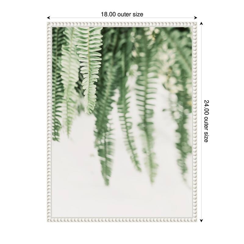 Kate and Laurel Sylvie Fern Framed Canvas by Alicia Abla