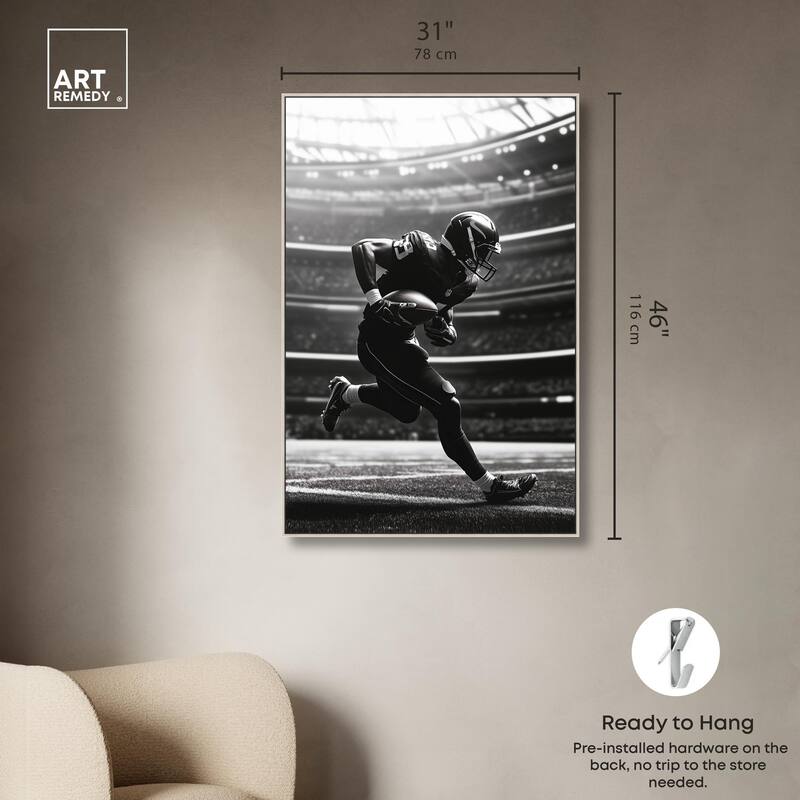 Football Stadium Canvas by Art Remedy