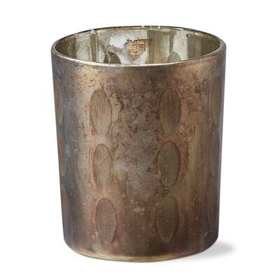 Opal Glass Tealight Candle Holder Tabletop Mantel Centerpiece Decorations, 3.7 inch