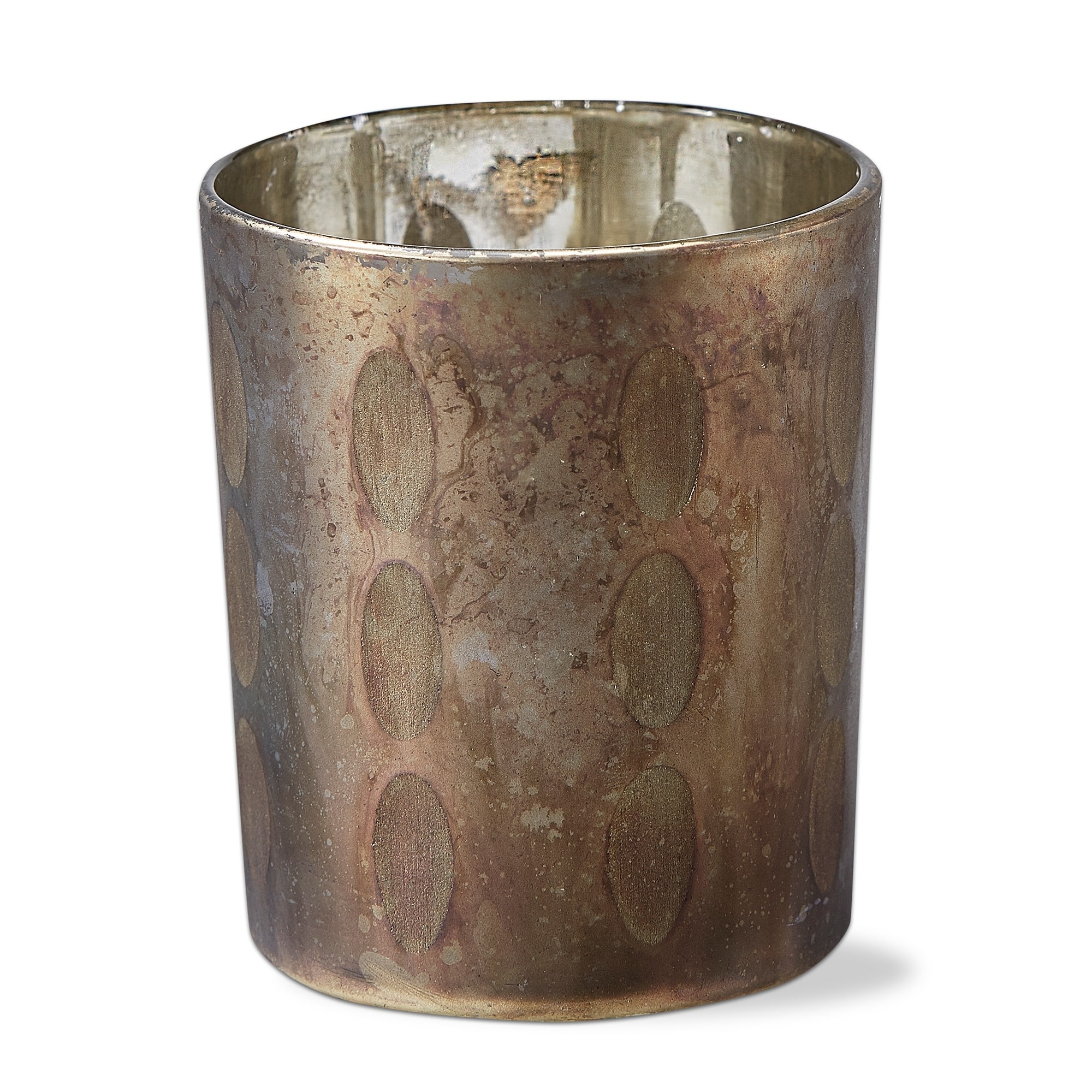 Opal Glass Tealight Candle Holder Tabletop Mantel Centerpiece Decorations, 3.7 inch