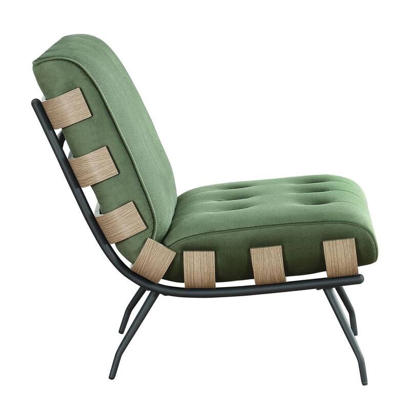 Tyler Accent Tufted Chair with Metal Leg