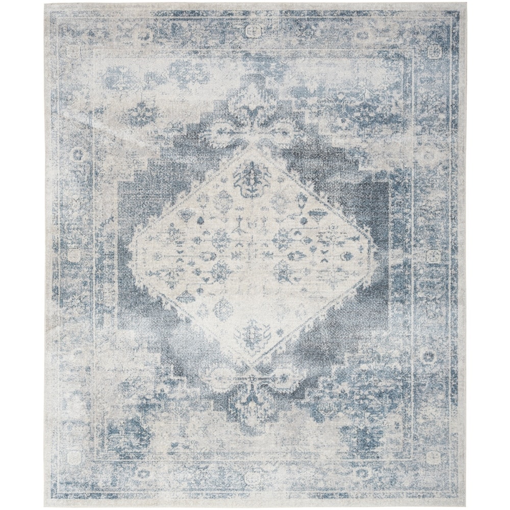 Nourison Astra Machine Washable Distressed Area Rug