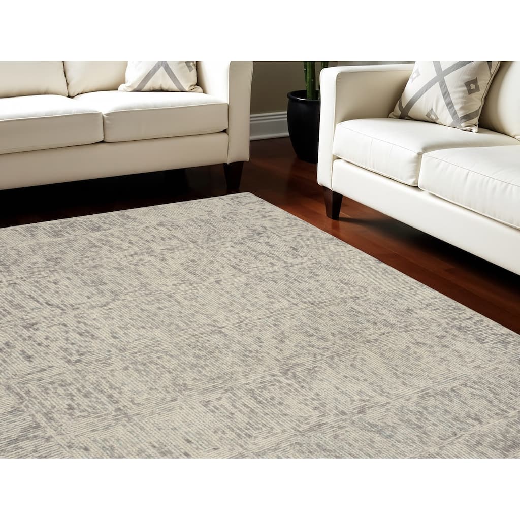 Power Loomed Geometric Modern Soft Area Rug - 138' X '99' X '0.5
