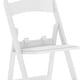 preview thumbnail 44 of 43, 2 Pack Kids White Resin Folding Chair with Vinyl Padded Seat - 12.25"D x 13.25"W x 21"H