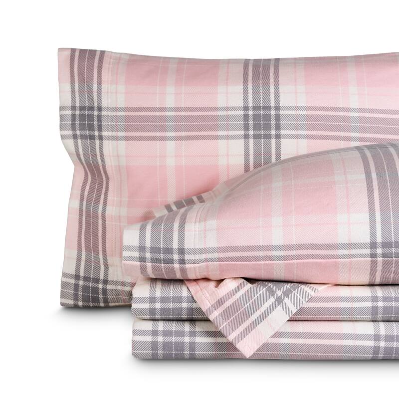 Bare Home Cotton Flannel Sheet Set - Velvety Soft Heavyweight