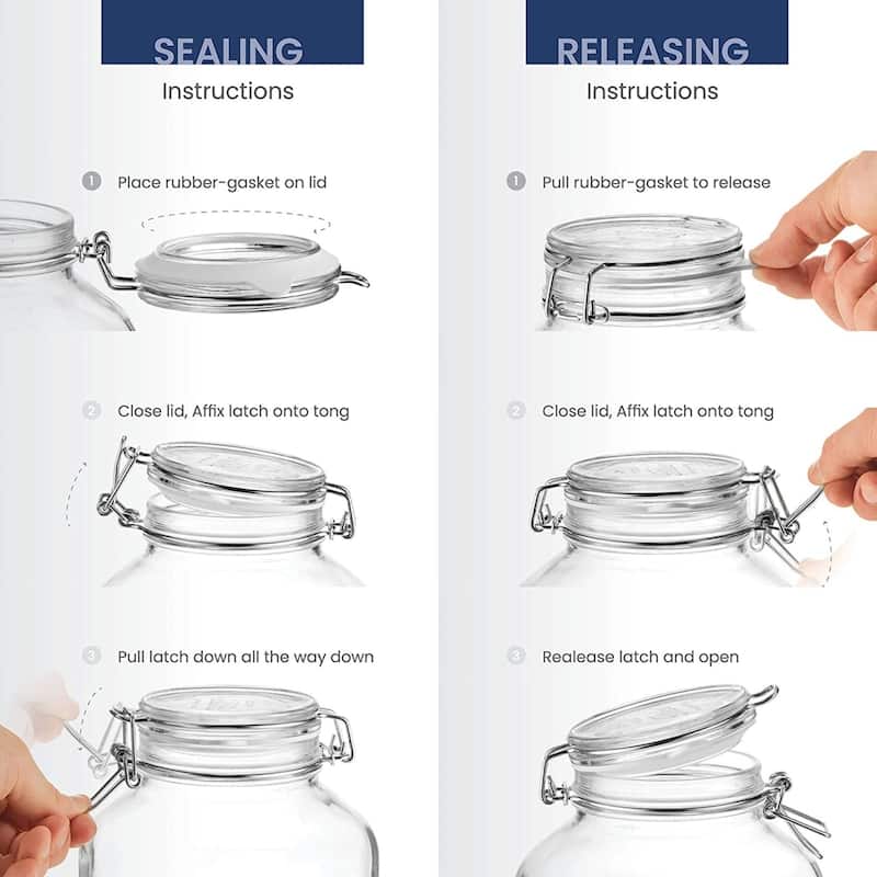 Bormioli Rocco Fido Jar with Airtight Rubber Gasket