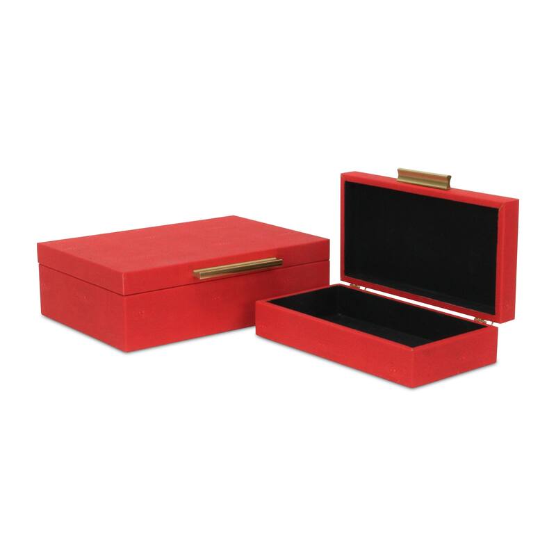 Lusan Black Vinyl Decorative Box Set