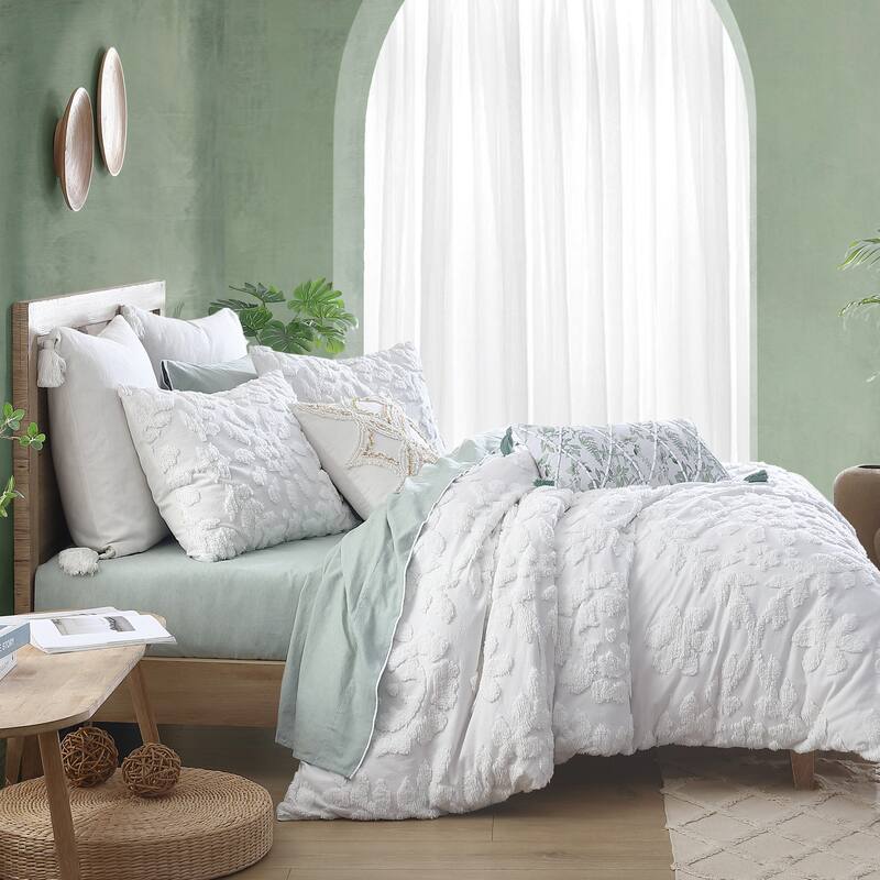 Peri Home Chenille Laurel Duvet Set