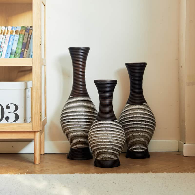 Desktop Vase, Brown Decorative Floor Vase, Classic and Neat Floor Vase, High Independent Flower Stand