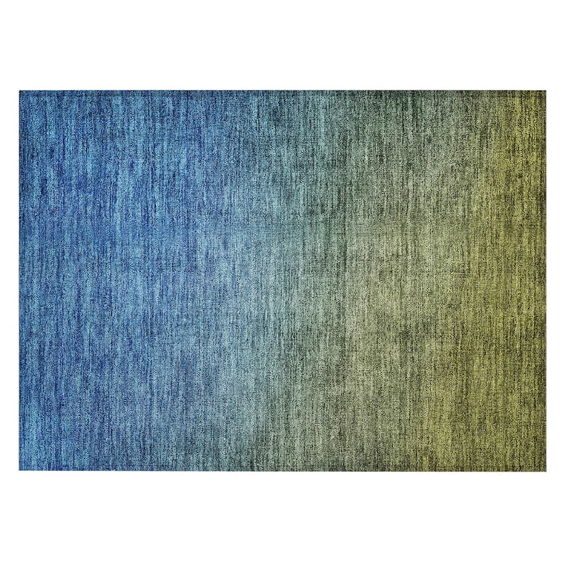 Machine Washable Indoor/ Outdoor Chantille Modern Ombre Rug