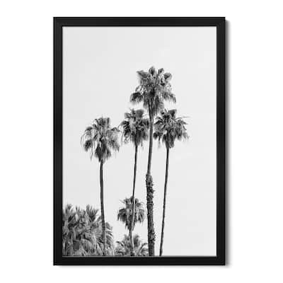 Palm Trees | Monochrome Premium Framed Poster by Melanie Viola