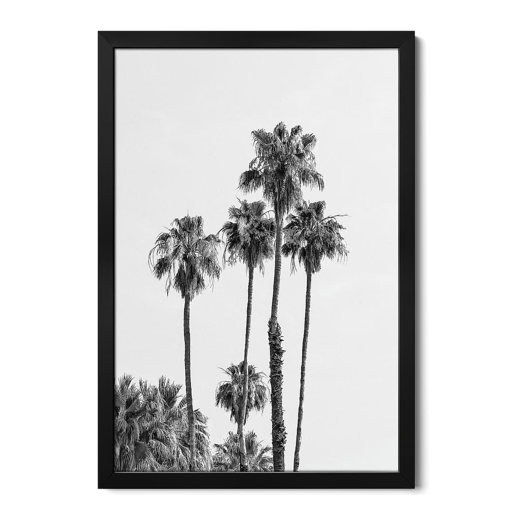 Palm Trees | Monochrome Premium Framed Poster by Melanie Viola