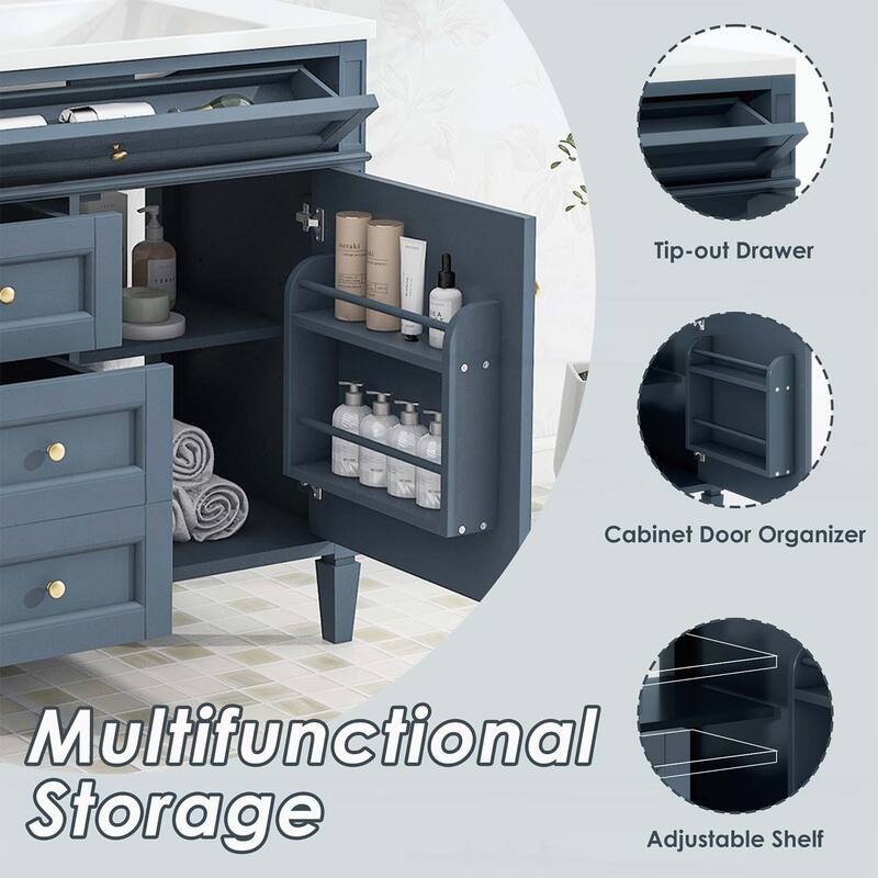 Modern Single Sink Bathroom Vanity