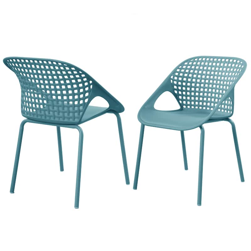 Christopher Knight Home - Modern Outdoor Dining Chair with Weather-Resistant Design - Set of 2