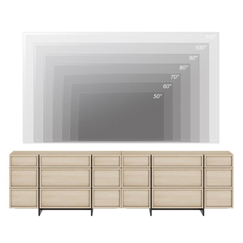 WAMPAT Modern Dresser With T-Shaped Legs - Wooden Storage Cabinet & Closet Organizer For Bedroom