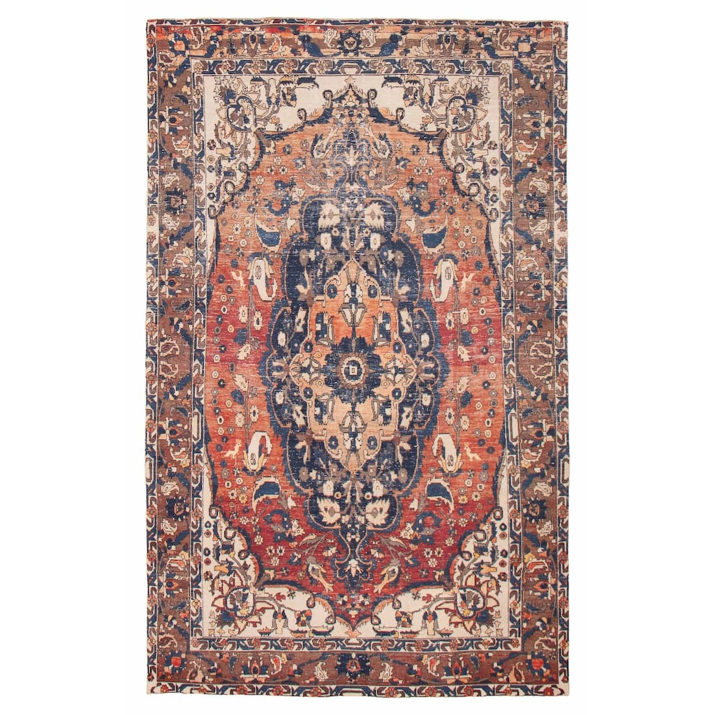 ECARPETGALLERY Hand-knotted Antalya Vintage Red Wool Rug - 6'6 x 10'6