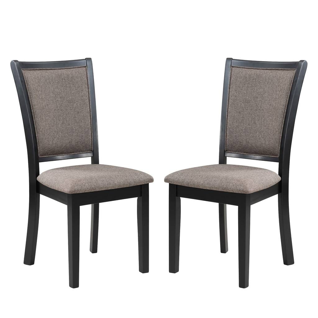 New Classic Furniture Milner Brown and Black Dining Chair (Set of 2)