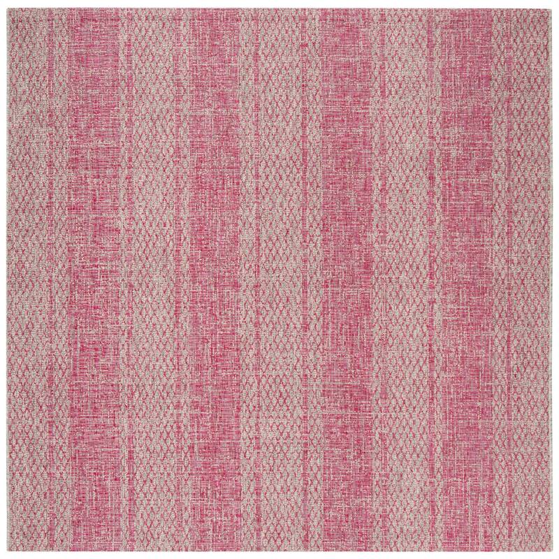 SAFAVIEH Courtyard Nanci Stripe Indoor/ Outdoor Waterproof Patio Backyard Rug