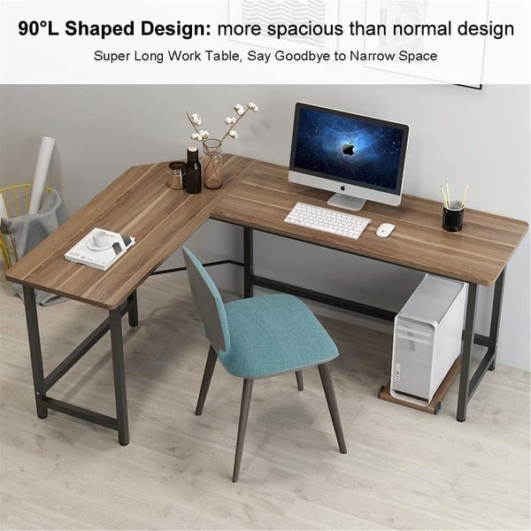 Tribesigns Modern L Shaped Desk Corner Computer Desk Study Home Office On Sale Overstock 20762731