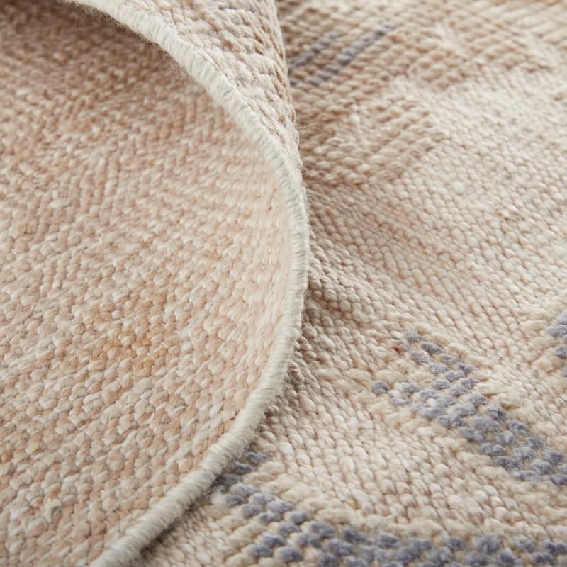 Tierney Eco Friendly PET Oushak Rug, Ivory/Tan/Stone Blue, Area Rug