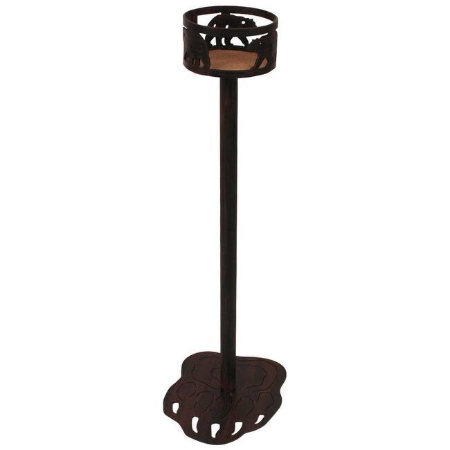 Rustic Drink Holder Stand - Bear Paw