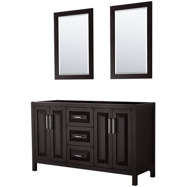 Wyndham Collection Daria 59-in White Bathroom Vanity Cabinet Wyndham Collection Daria 59-in White Bathroom Vanity Cabinet