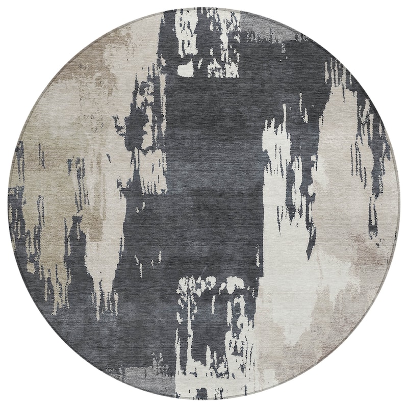 Machine Washable Indoor/ Outdoor Contemporary Fusion Chantille Rug