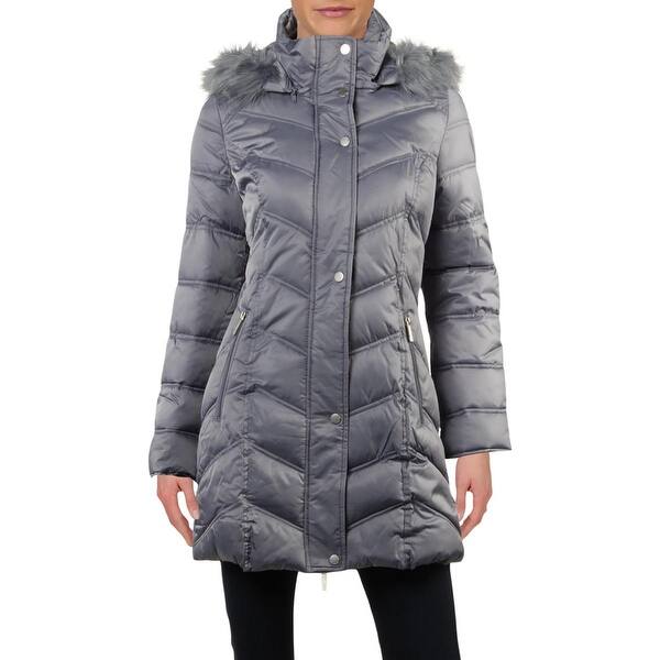 Shop Kenneth Cole New York Womens Puffer Coat Winter Cold Weather M Free Shipping Today Overstock 30839632