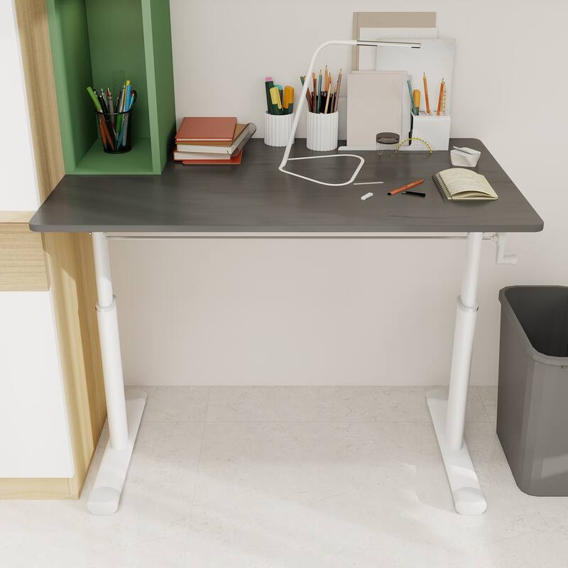 GDFStudio - 39.37"W Ergonomic Adjustable Computer Desk