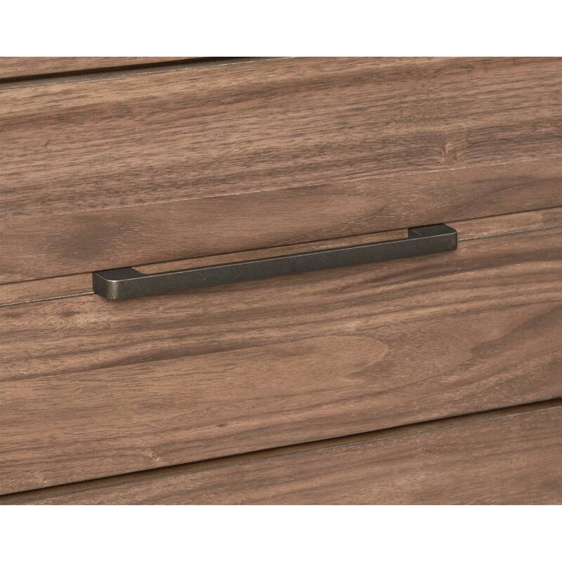 Bridgevine Home Tranquility Five Drawer Chest, No Assembly Required, Walnut Finish