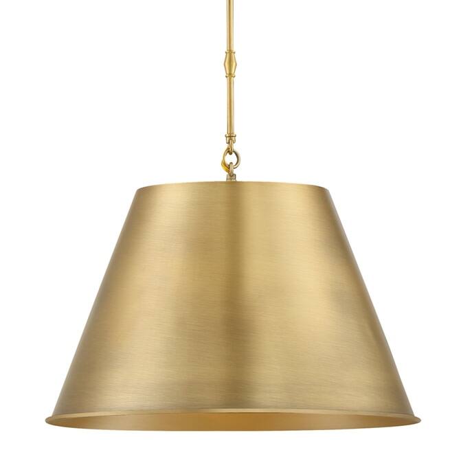 Savoy House 7-231-1 Alden Single Light 18" Wide Pendant - Warm Brass