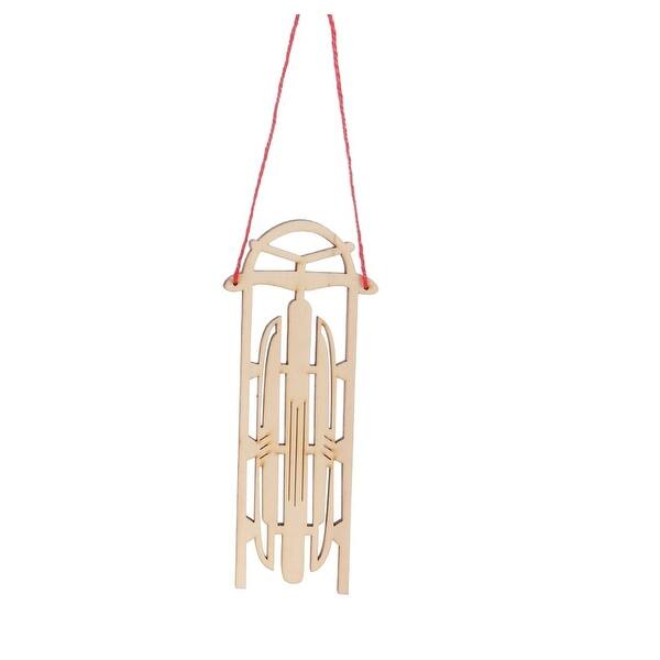 Shop 7 5 Holiday Moments Old Fashioned Wooden Sled With
