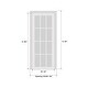 preview thumbnail 18 of 23, Interior Solid French Door / Mela 0755 Painted White / Single Regular Panel Frame Handle / Bathroom Bedroom Modern Doors
