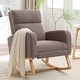 preview thumbnail 64 of 105, HOMYKA Rocking Chair for Nursery with Footrest