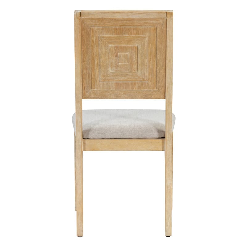 Spruce & Spring Dining Table Set for 6, 6-Piece Mid Century Modern Farmhouse Table with Chairs and Bench