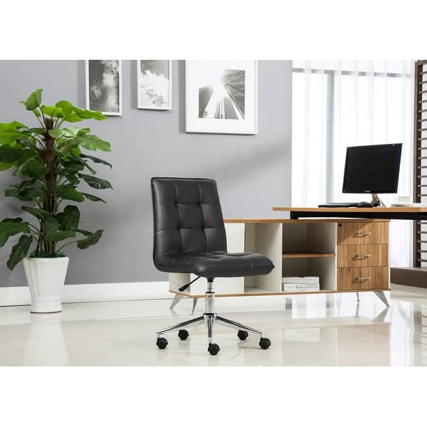 slide 2 of 34, Porthos Home Leona Adjustable Steel and Faux Leather Office Chair