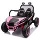 preview thumbnail 61 of 96, 24V Kids UTV Ride-On Car with 400W Power, Four-Wheel Suspension, Bluetooth, and Remote Control. Pink