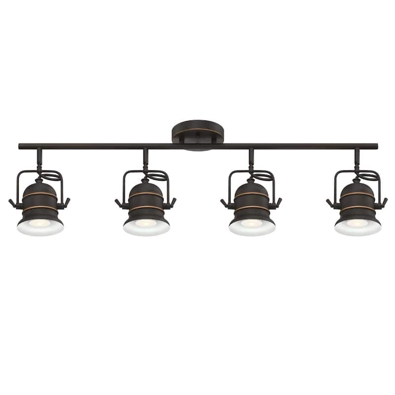 Westinghouse Lighting Boswell Four-Light Indoor Oil-Rubbed Bronze Track Light Kit