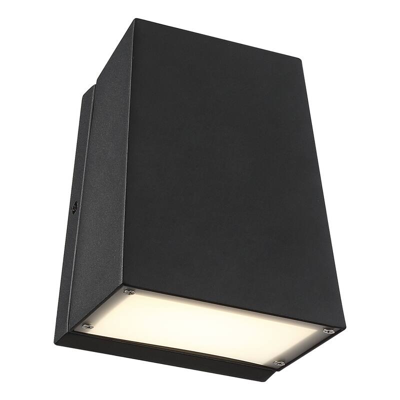 Access Lighting Edge - Marine Grade LED Outdoor Sconce - Black Finish - Frosted Glass Diffuser