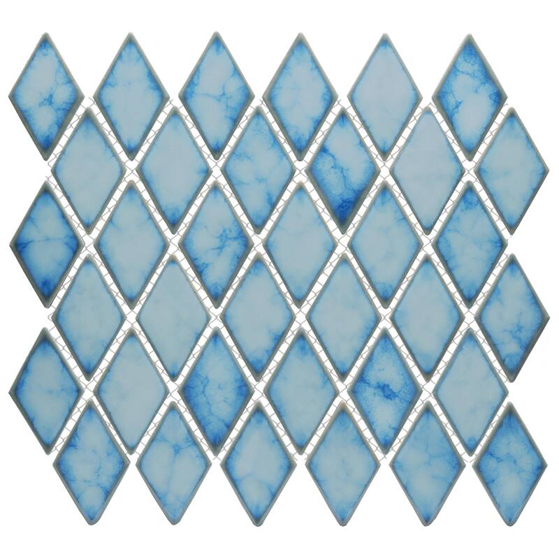 Merola Tile Hudson Kite Marine 10-1/8" x 11-3/4" Porcelain Mosaic Floor and Wall Tile