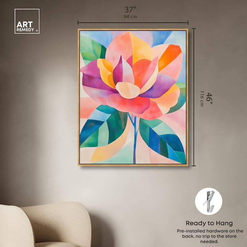 Ail Geofloral I Canvas by Art Remedy