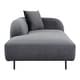 preview thumbnail 11 of 13, Aurelle Home Modern Upholstered Chaise Lounge