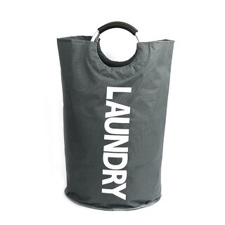 Laundry Hamper Foldable Washing Clothes Storage Laundry Bag Sky Blue w ...